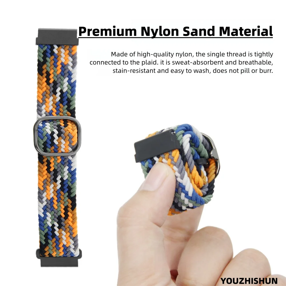 Нейлоновый ремешок для часов с раздвижной металлической пряжкой для Apple Watch 38 40 41 мм и 42 44 45 49 мм, быстросъемный, приятный для кожи ремешок