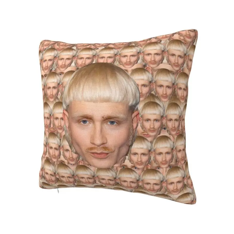 Custom Klein Joostes Funny Head Cushion Cover Print Square Throw Pillow Case for Living Room Pillowcase Home Decorative