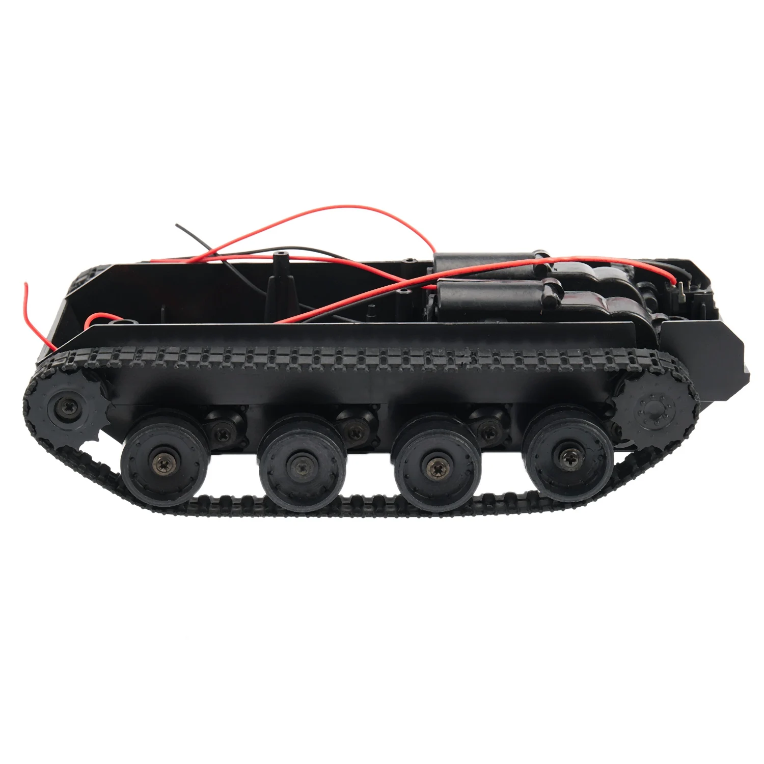 RC Tank Smart Roboter Tank Auto Chassis Kit Gummi ketten Crawler für Arduino Motor DIY Roboter Spielzeug für Kinder