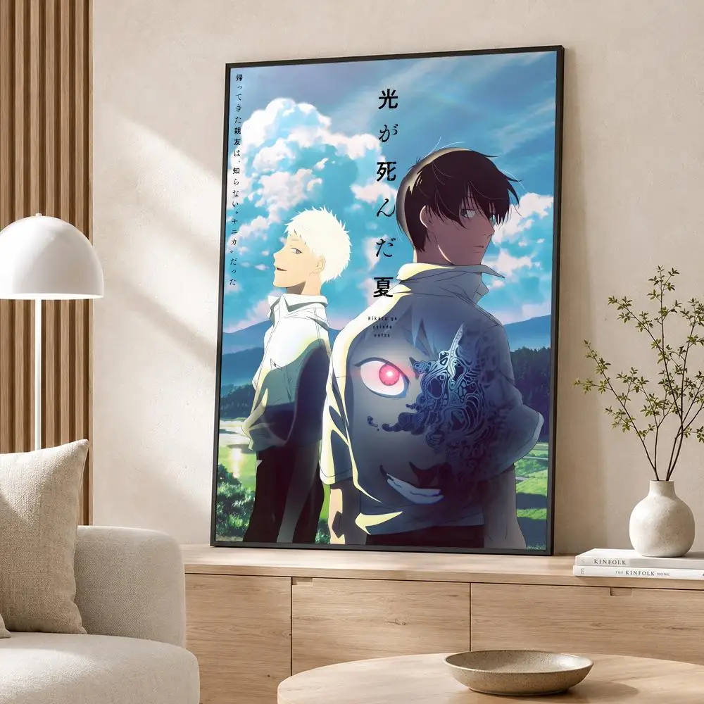 Anime The Summer Hikaru Died Poster Poster Wall Sticker Waterproof Self Adhesive HD Art  Bedroom Bar Decor
