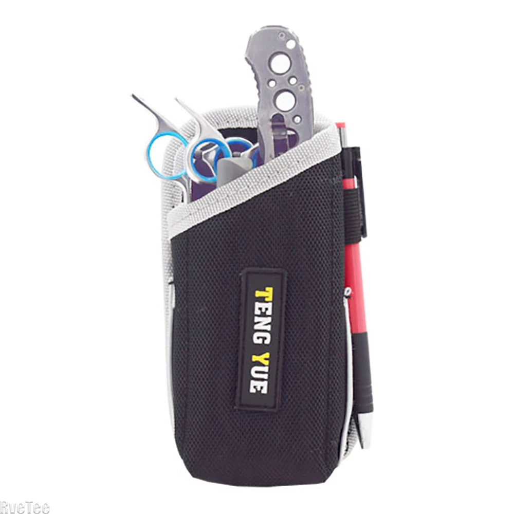 Portable Simple Tool Belt Bag Pouch with Metal Hooks for Tool Organizer Electrician Tools