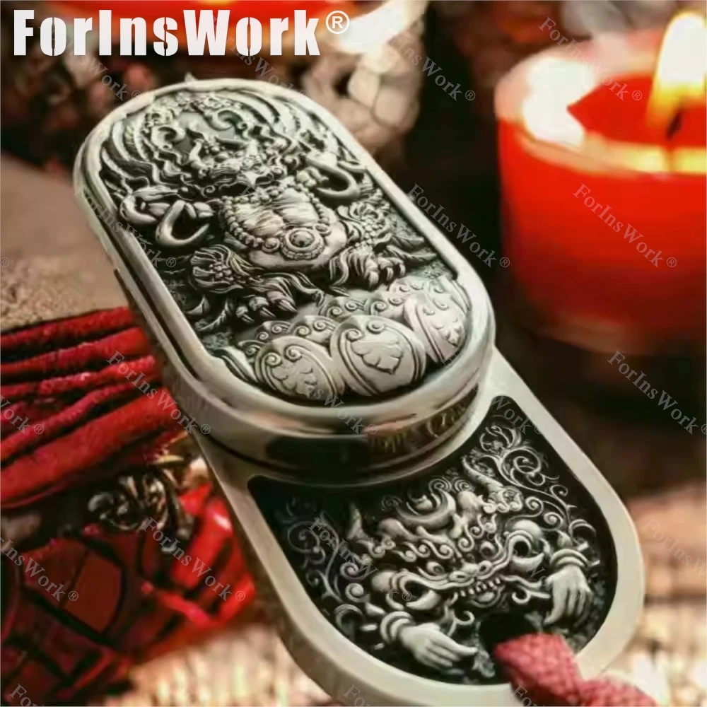 9 HAND Cupronickel The Roc A Mythical Bird Garuda Push Slider Overall Carving Fidget Sliders Fidgets Toys