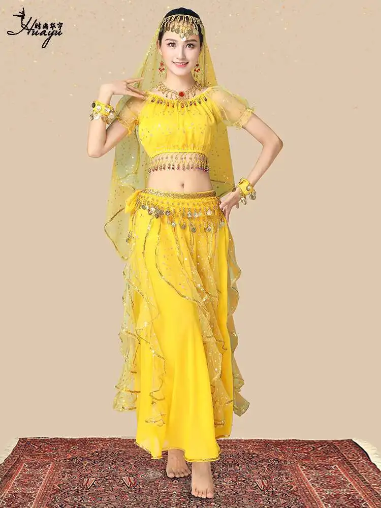 

Indian Dance Costume New Exotic Performance Belly Dance Xinjiang Folk Dance Stage Performance Costume