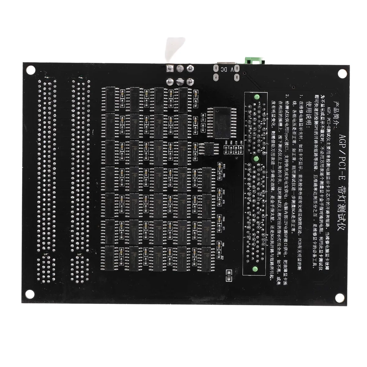 JHD AGP PCI-E X16 Dual-Purpose Socket Tester Display Image Video Card Checker Tester Graphics Card Diagnostic Tool