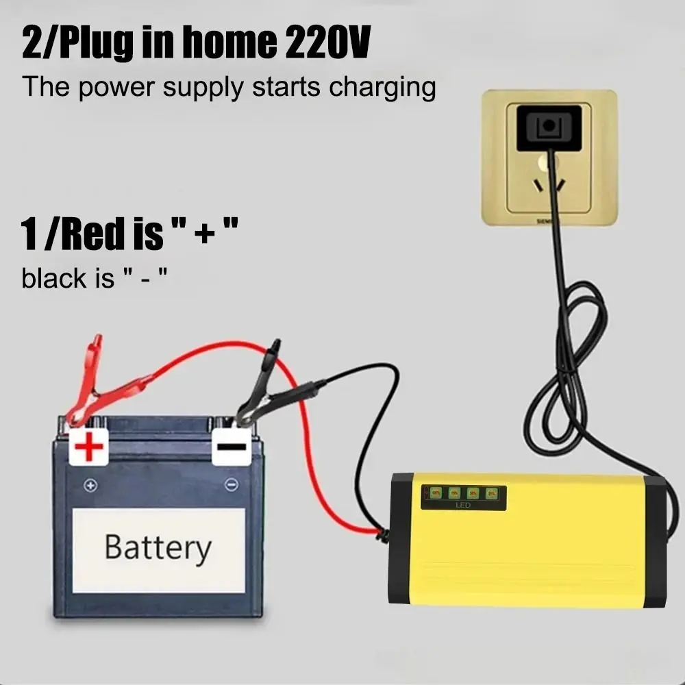 12V 2A Car Battery …
