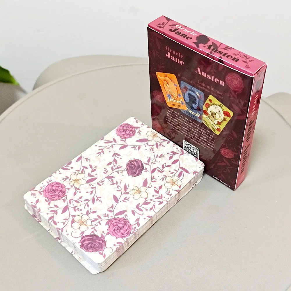 Jane Austen Oracle Deck: 40-Card Literary Divination Set, Regency-Style Illustration Tarot Cards 10.5*7.5cm