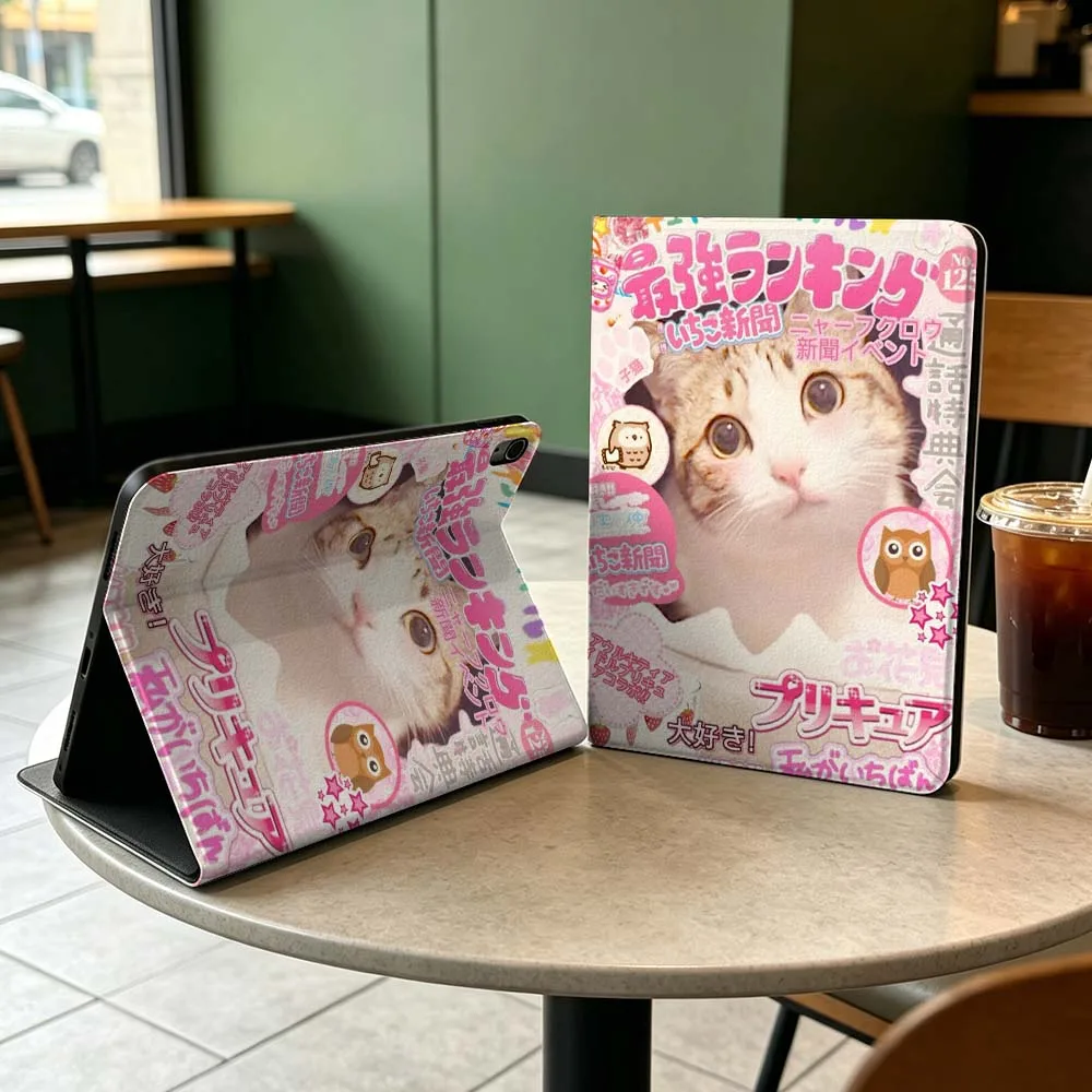 Anime Featuring Cats Gift For iPad Pro mini Air A16 A14 3 4 5 6th 7 7th 11th Gen 10.2 9.7 11 10.5 10.9 12.9 13 Inch Tablet Case