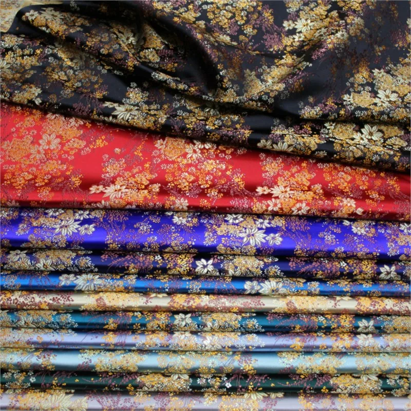 النمط الصيني شيونغسام فيلم وتلفزيون نسيج الحرير الديكور الجاكار الديباج #5