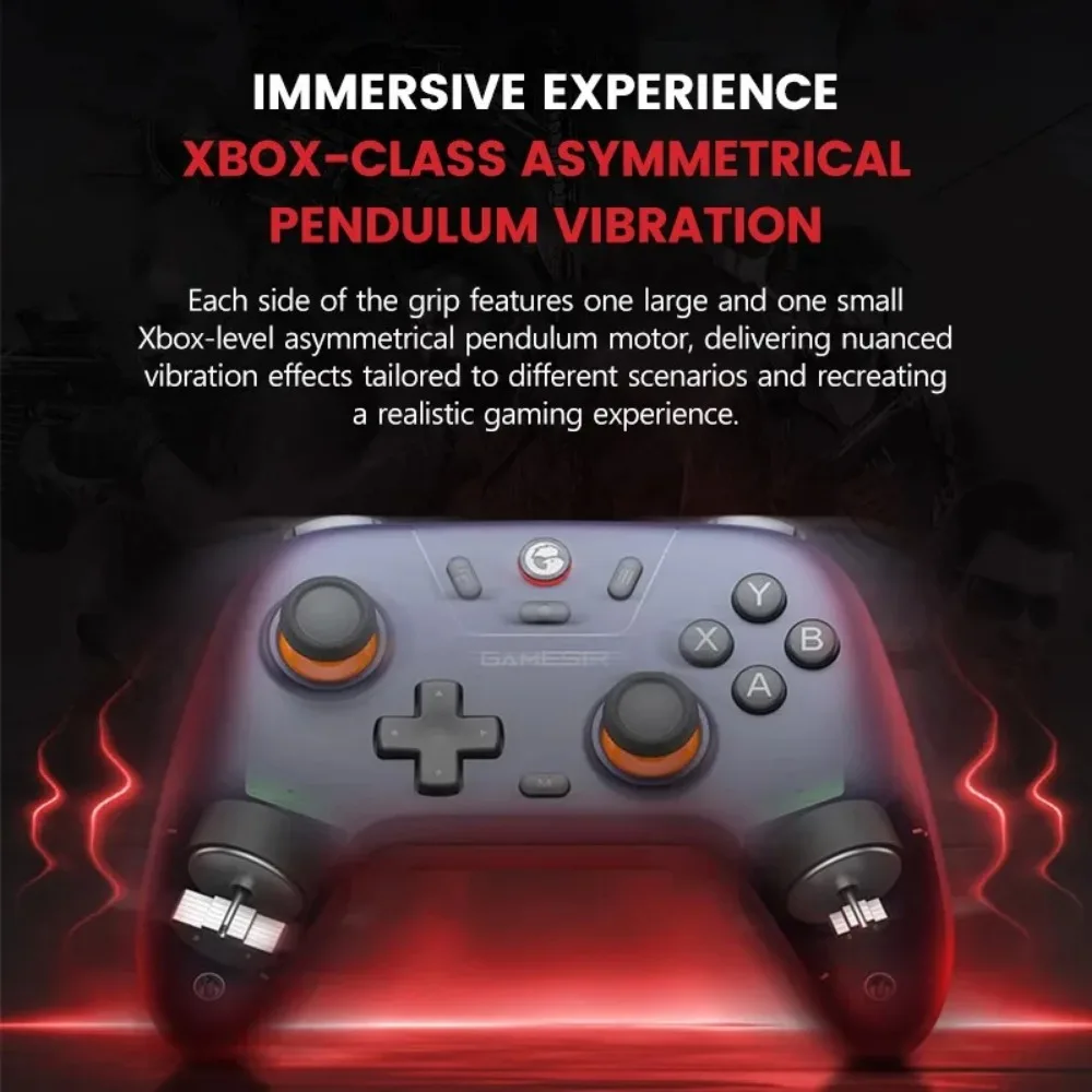 لوحة ألعاب متعددة الوظائف لـ Tesla Hall Joystick أذرع التحكم في ألعاب الفيديو Zero-Drift ABXY أزرار Xbox-Class الاهتزاز Rapid-Fire Gamepad #5