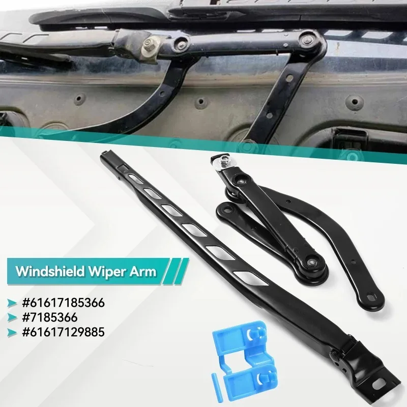 

Новый черный передний правый рычаг стеклоочистителя 61617185366 для BMW E60 E61 E63 E64 7185366, автомобильные аксессуары