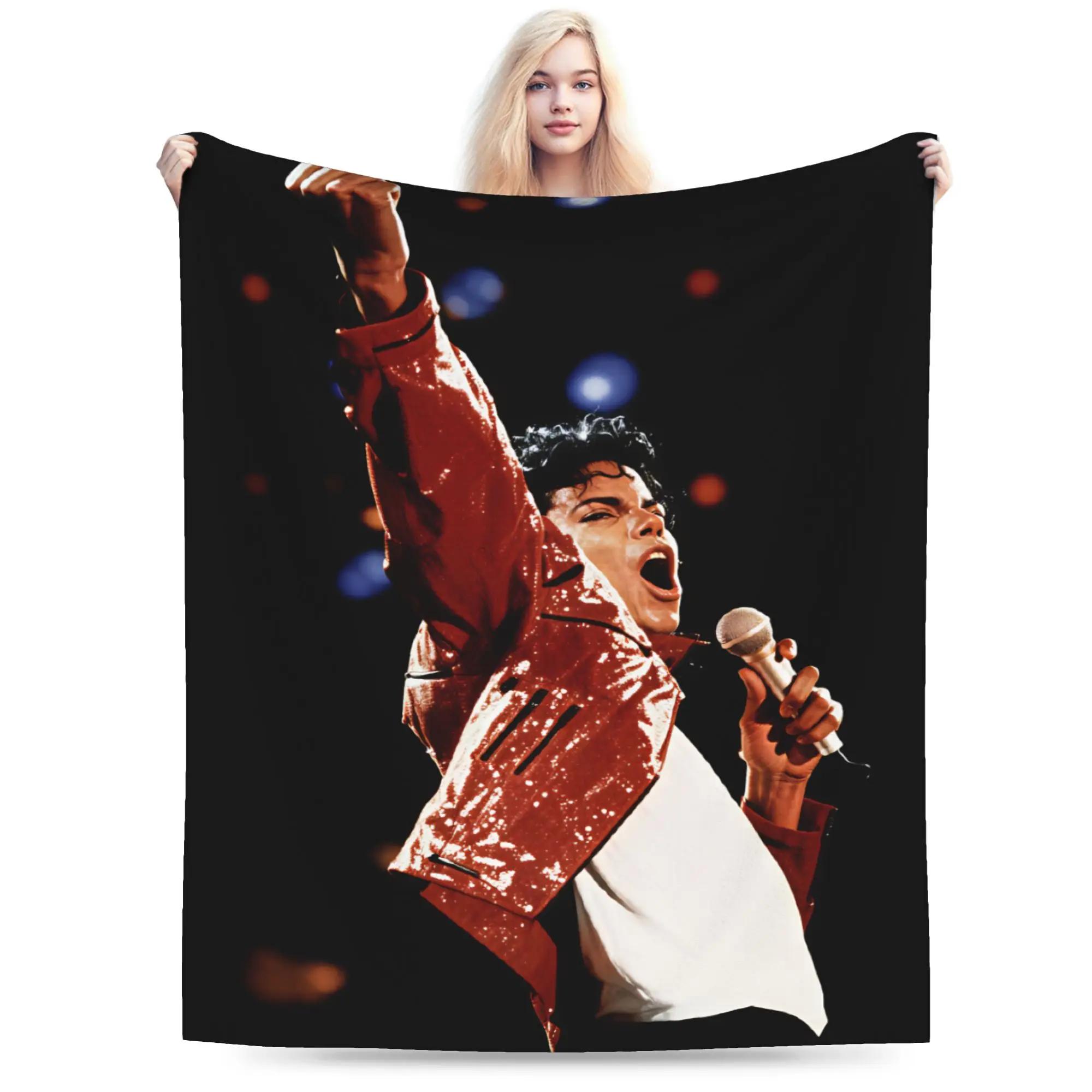 Warm Soft Blanket Picnic Michael Jackson King of Pop MJ Bedding Throws Trend  Bedspread For Home Decor