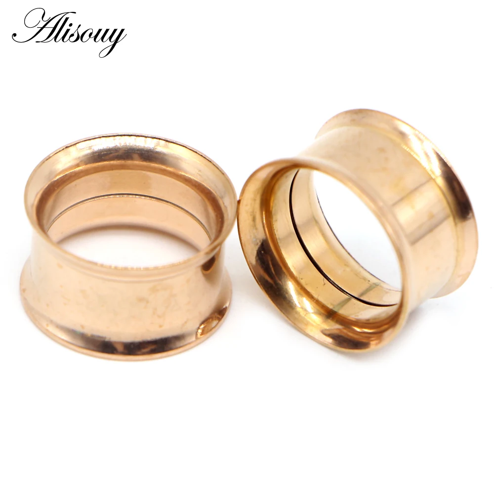 Alisouy 1PC 2-30mm Ohr Messgeräte 316L Edelstahl Ohr Tunnel Plugs Piercing Schmuck Ohr Bahren Expander Plugs und Tunnel – Detail 21