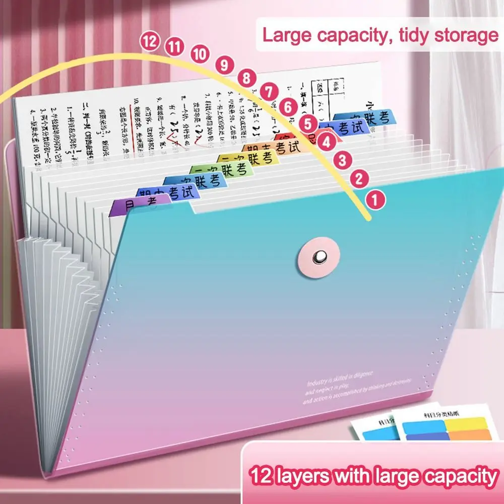 

Сумка для документов формата А4 градиентного цвета, водонепроницаемая папка-конверт, папка для файлов, сумки для органов большой емкости для студентов и офисных работников