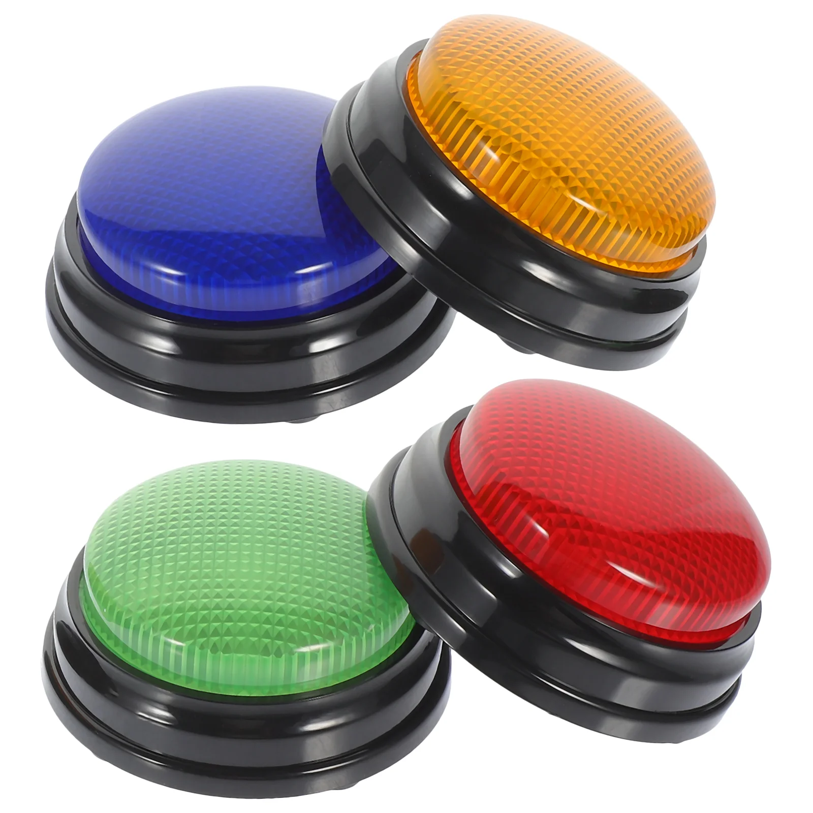 Button Office Prank Toy, Jogo Engraçado Prop, Resposta Buzzers com Luz, Botão De Som, Botões De Festa, Decoração Para Vocalizar Voz, 4 Pcs