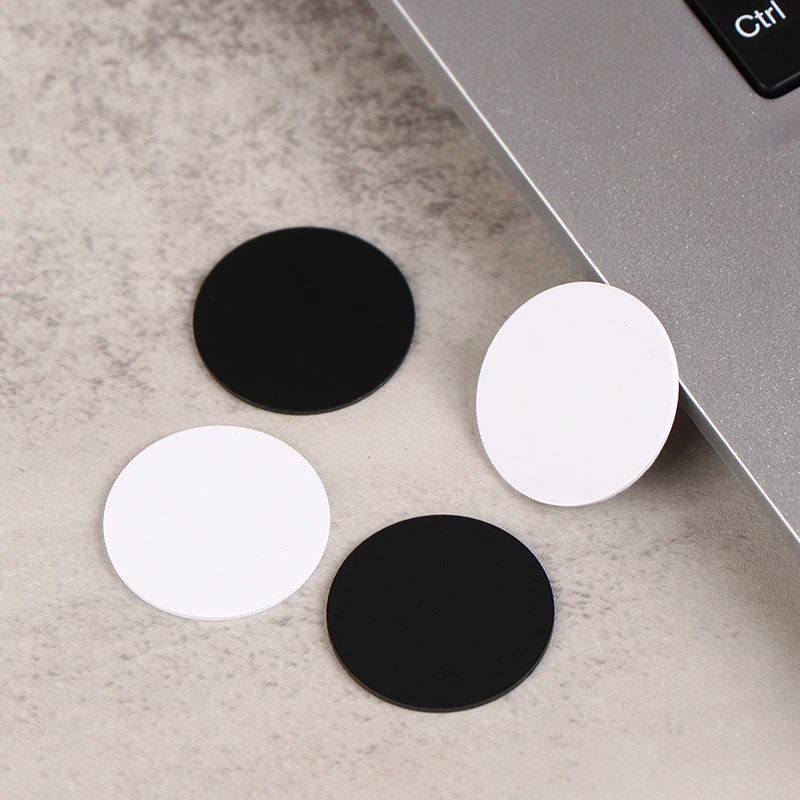 New 5pcs Rewritable Black White Ntag215 NFC Round Coin 504 Bytes Smart Ntag215 Card Labels 25mm For NFC Phone Game