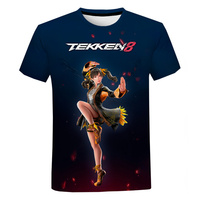 Fighting New Game Tekken 8 3D Printed T Shirt For Men Clothes Harajuku Streetwear T-Shirt For men Crewneck Short Sleeve Tops