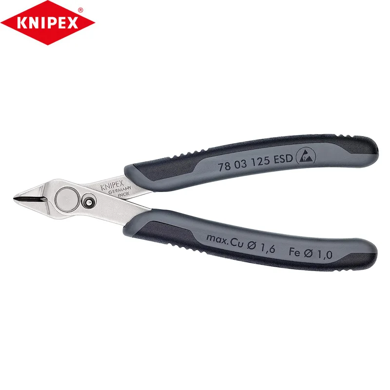 KNIPEX 78 03 125 ESD Anti Static Cutting Pliers Exquisite Craftsmanship Sharp Cutting Comfort Handle Simple Operation