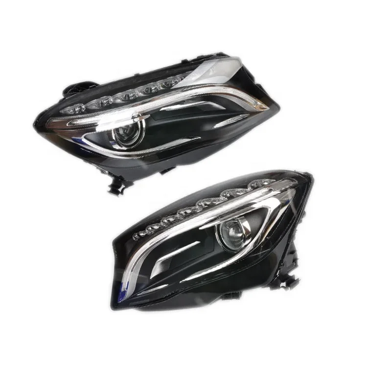 Xenon LED headlamps GLA200 220 260 15-19 Plug & Play low-profile upgrades High-profile headlamps for