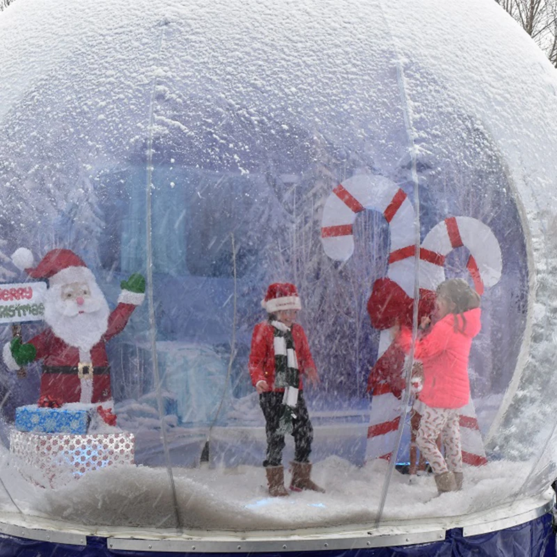 

2024 New Design Giant Inflatable Snow Globe For Christmas 3M/10ft Best Selling Human Snow Globe For Christmas Yard Photo Booth