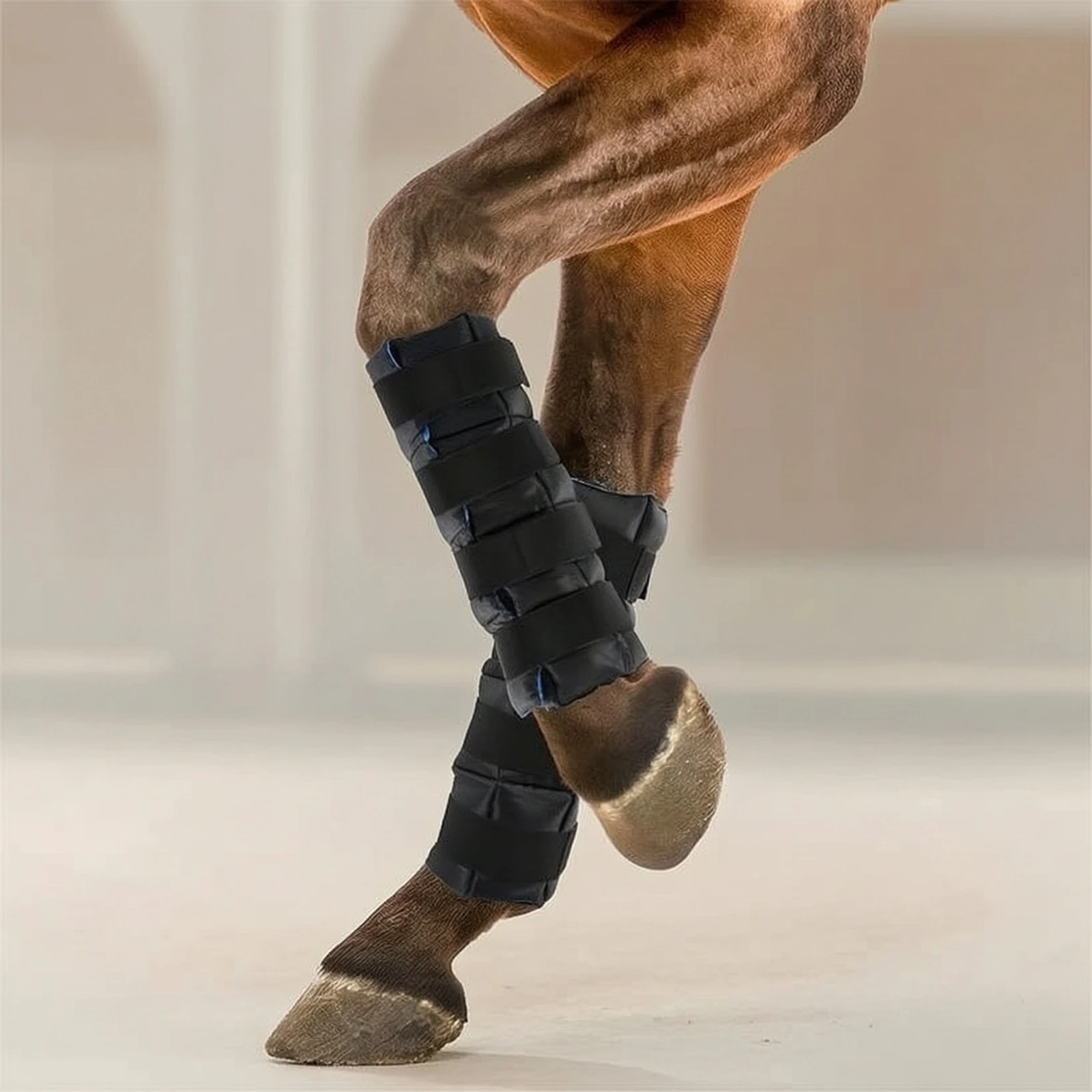 Cooling Horse Leg Wraps Freezer Cold Pad Elastic Band Wrap Even Distribution for Swelling and Care