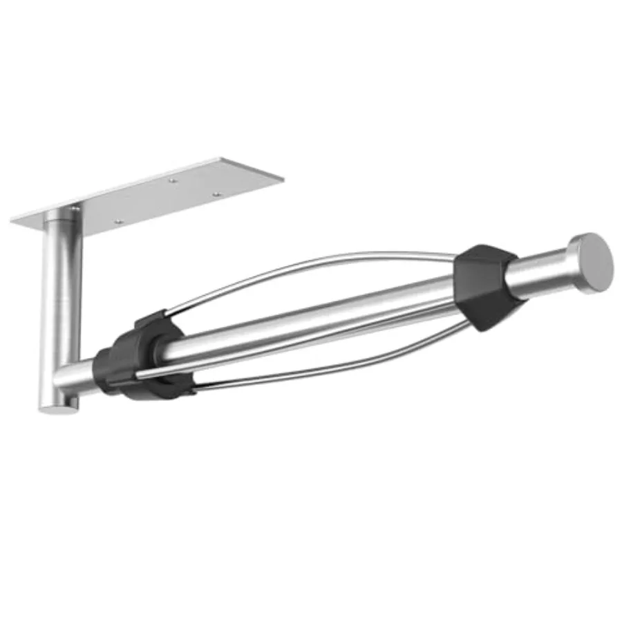 

Self Adhesive Paper Towel Holder Under Cabinet Mount, Wall Mounted Paper Towel Roll Holder with Damping Effect for Kitchen, Bat