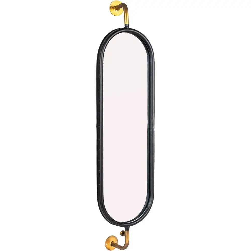 

Swivel Wall Mount Metal Mirror with Brackets
