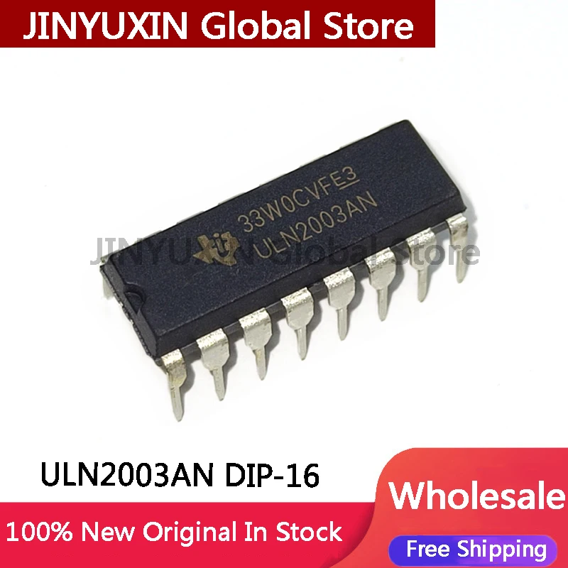 10-100Pcs ULN2003 ULN2003AN high current drive DIP-16 IC Chip In Stock Wholesale