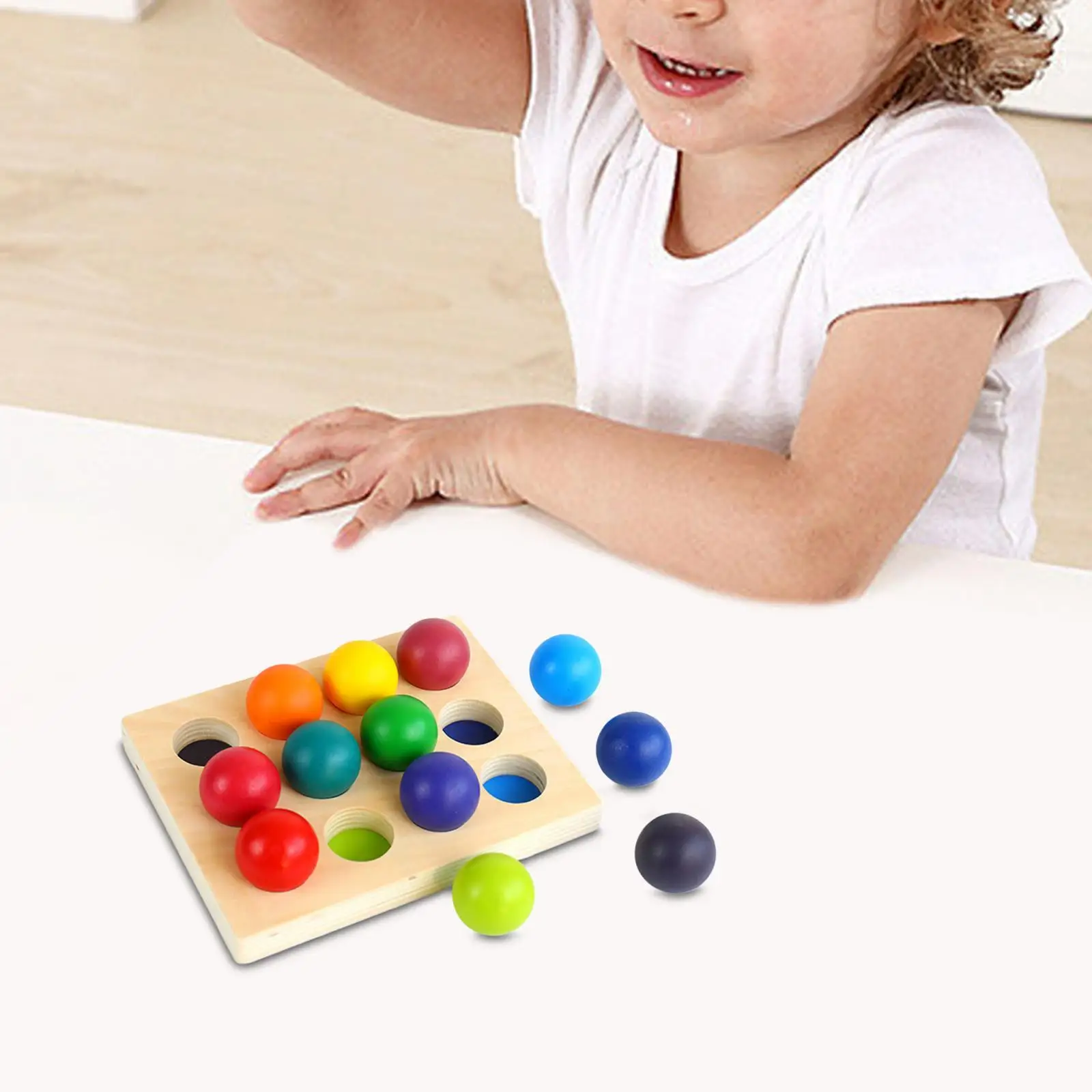 Giocattoli Montessori gioco di smistamento dei colori apprendimento precoce per bambini bambini Peg Board