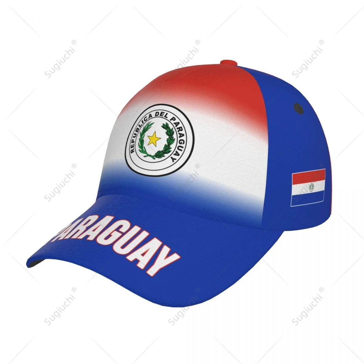 Unisex Baseball Cap Hat Paraguay Flag Gradient Color 3D Printing for Tennis Outdoor Bike Bicycle Golf Baseball Sports Fans