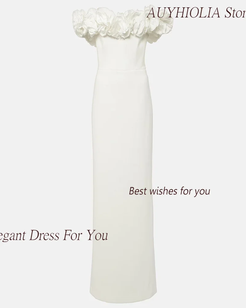 Formal Evening Dress For Sexy Women 정장원피스 Vestidos de festa Elegant Appliques FashionOff The Shoulder Cocktail Party Prom Gown