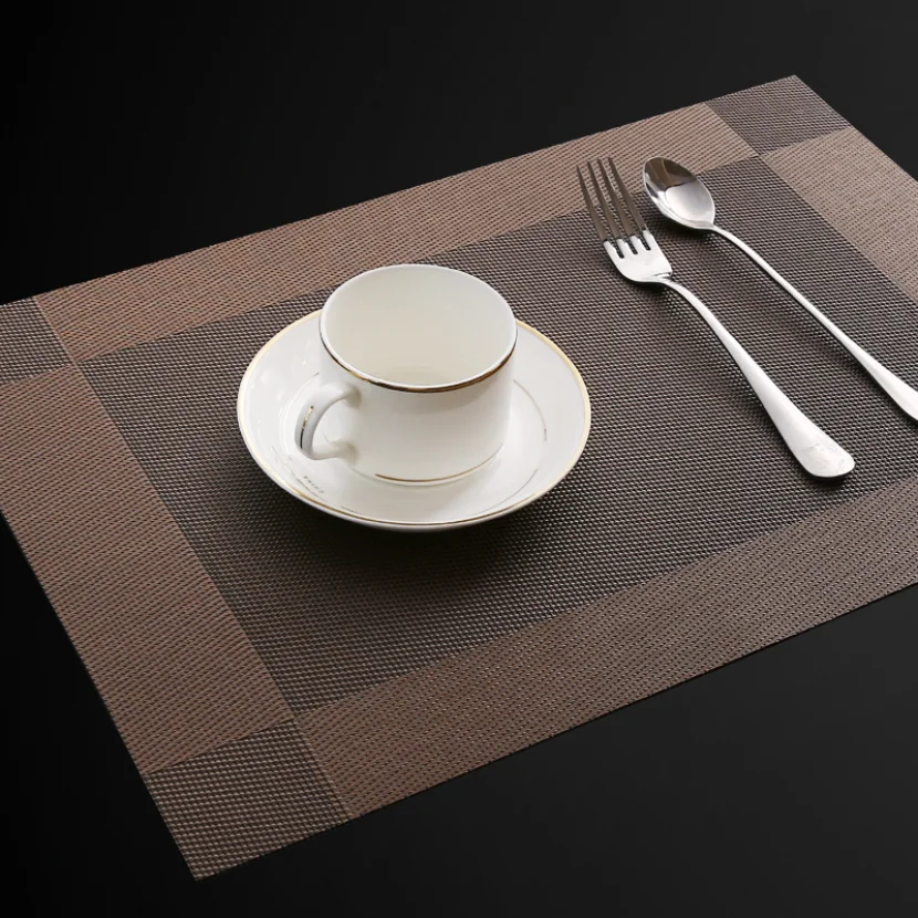 Household Heat-resistant Placemat Pvc Waterproof Heat Insulation Mat Table Mat Stain Resistant And Easy To Clean 1PC