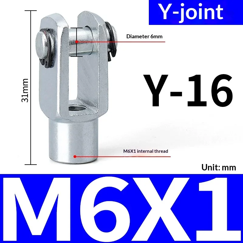 Accessoires pour vérins pneumatiques SC Standard, connecteurs de type Y et de type I, raccords de connexion pour vérins pneumatiques, ensemble complet