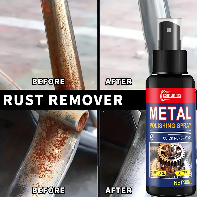 Fast-Acting Rust Remover - Powerful Formula That Easily Removes Stubborn Rust. Restores the Shine on Bolts, Railings, and Machin