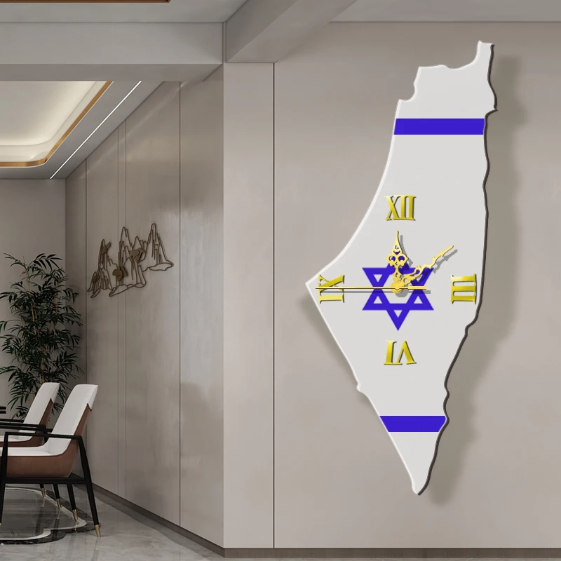 Istael ساعة حائط كبيرة تصميم حديث ساعات حائط معدنية فاخرة ساعات ديكور منزلي ذاتي الصنع غرفة المعيشة الصامتة Orologi Da Parete هدية