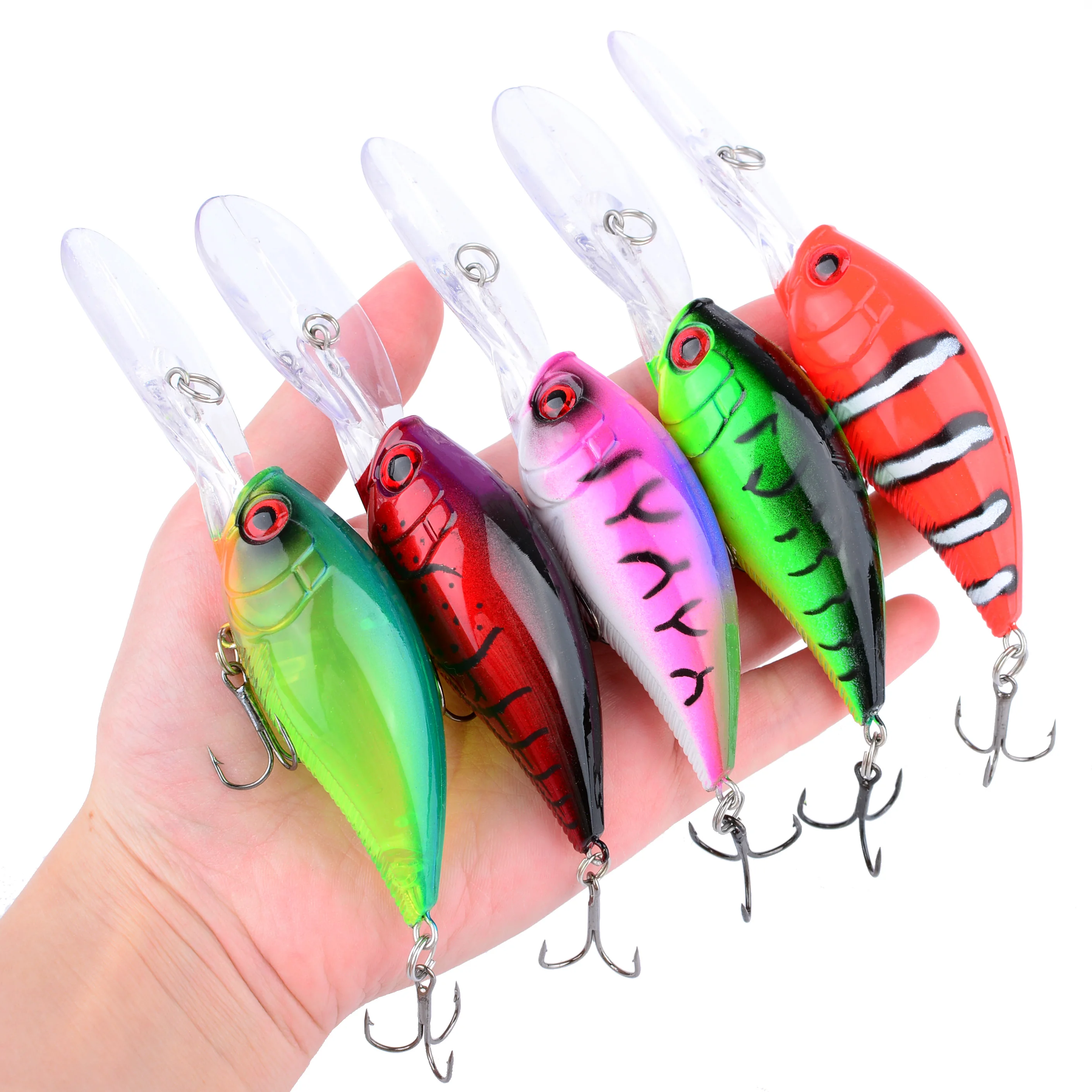 12cm 20g Crankbait Kunstköder für Hecht und Karpfen, Künstlicher Harter Köder, Wobbler, Crankbait Angelzubehör