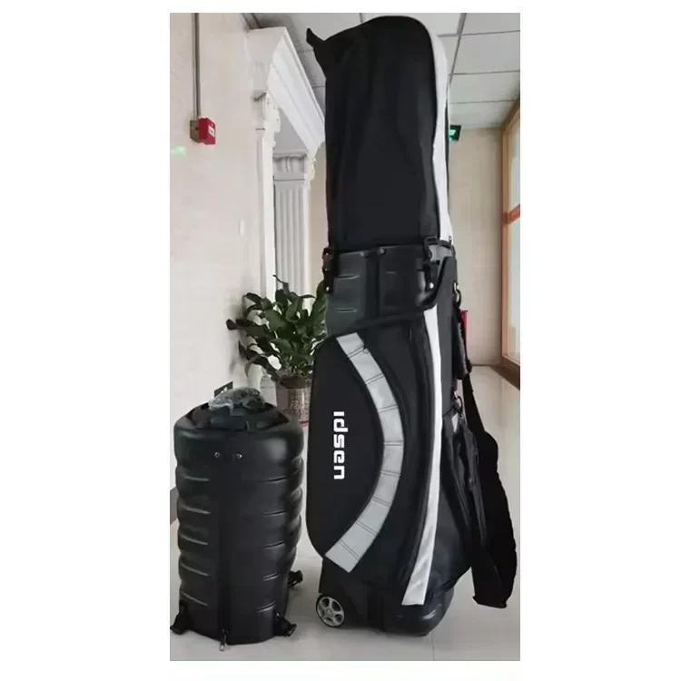 Hot sale china manufacture large golf travel bag with wheels