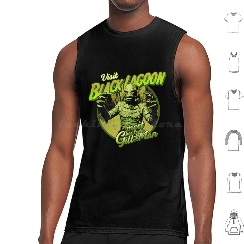 The Exotic Gill Man Tank Tops Vest Sleeveless The Exotic Gill Man Gill Man The Exotic