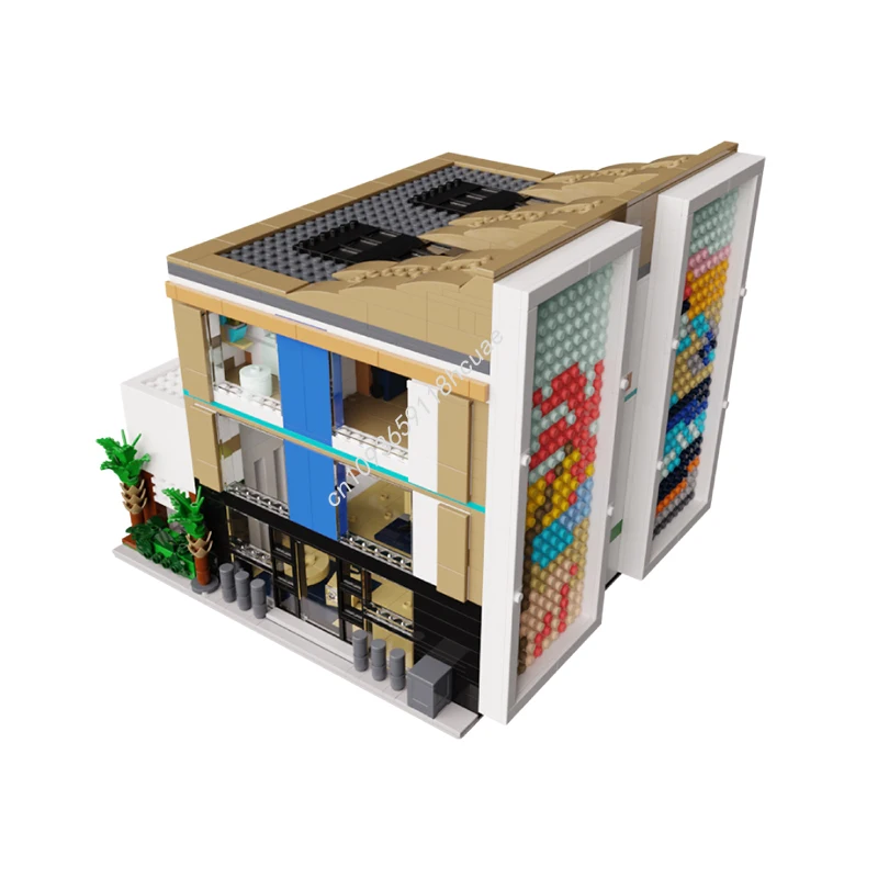 

2332 шт. MOC Dockside Hotel Building Blocks для развития терпения и концентрации STEM Развивающая рождественская игрушка в подарок