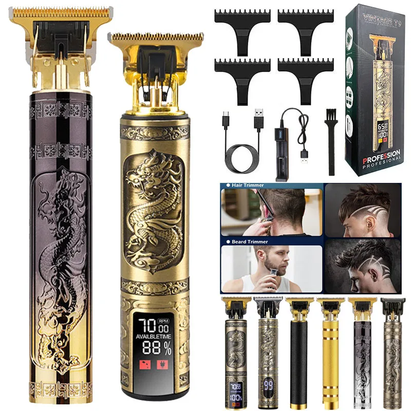 

Super Deals Wireless Carbon Steel Blade Men Beard Body Barber Shop Professional Electric Hair Cutting Shaving Finishing Machine