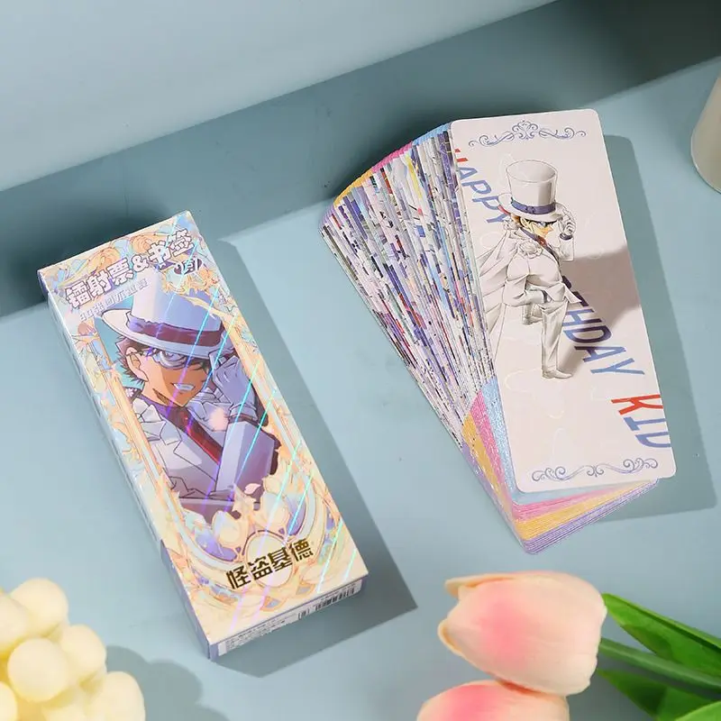 Conan Edogawa Kaitou Kid Kudou Shinichi Anime Zweidimensionale Lange Laser-Tickets Cartoon Niedliche Postkarte Studenten-Sammelgeschenk – Detail 2