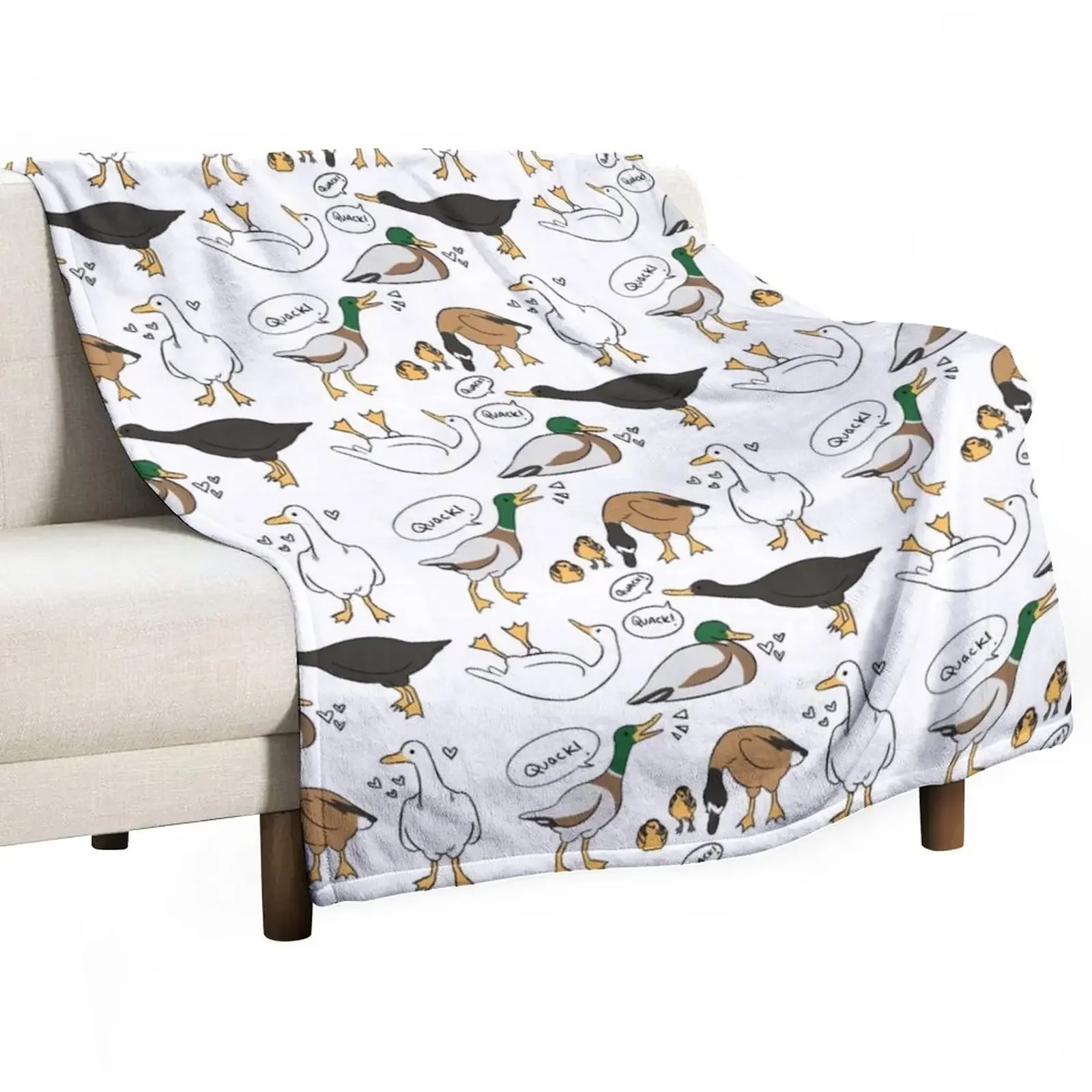 

ducks! Throw Blanket Flannel Furrys Luxury Blankets