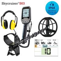 S63 Metal Detector Waterproof Multi Frequency Deep Treasure Hunting Hand Gold Detector Long Range Nugget Waterproof Deep Search