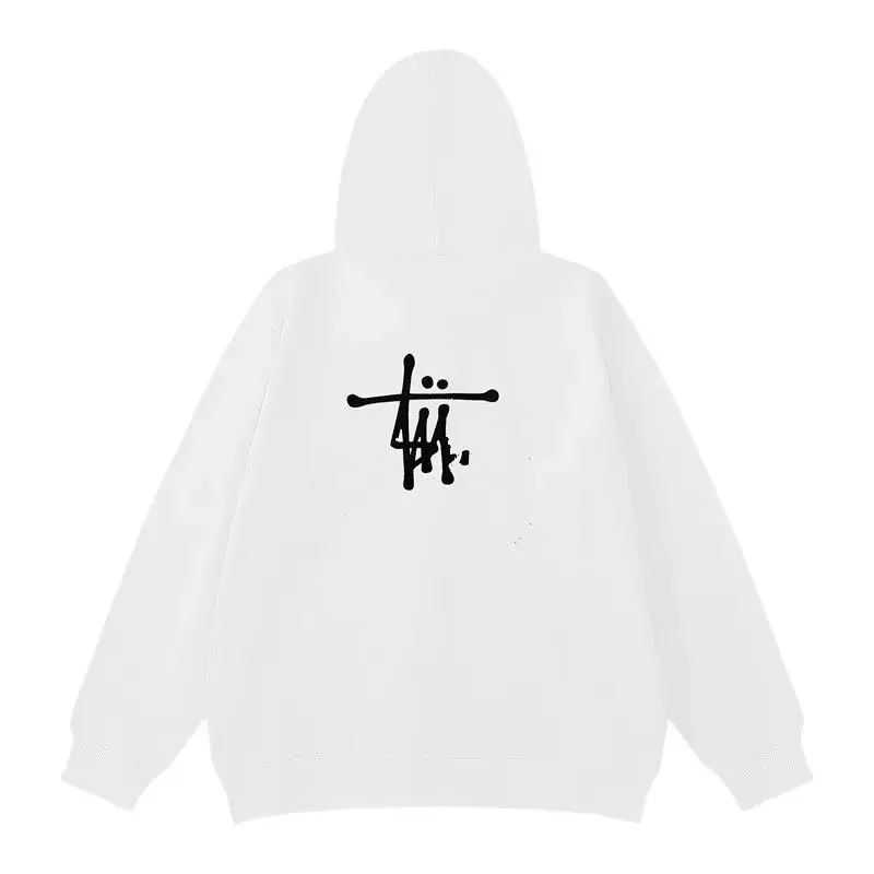 Japanese Trendy Brand Letter Printing Men\'s and Women\'s Pure Cotton Hoodie Trendy Fashion Outdoor Sports Crew Neck Sweater