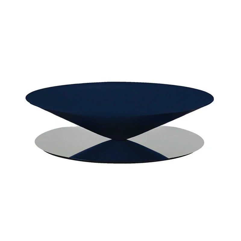 

Cone reflection mirror coffee table light luxury model room living room personalized bar coffee table