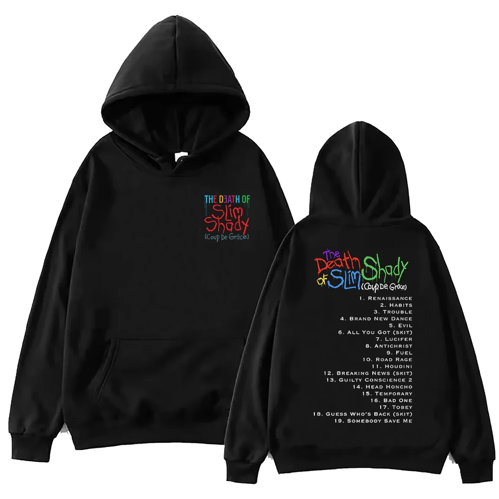 

Eminem The Death of Slim Shady (Coup De Grâce) 2024 Hoodie Harajuku Hip Hop Pullover Tops Sweatshirt Fans Gift Tops