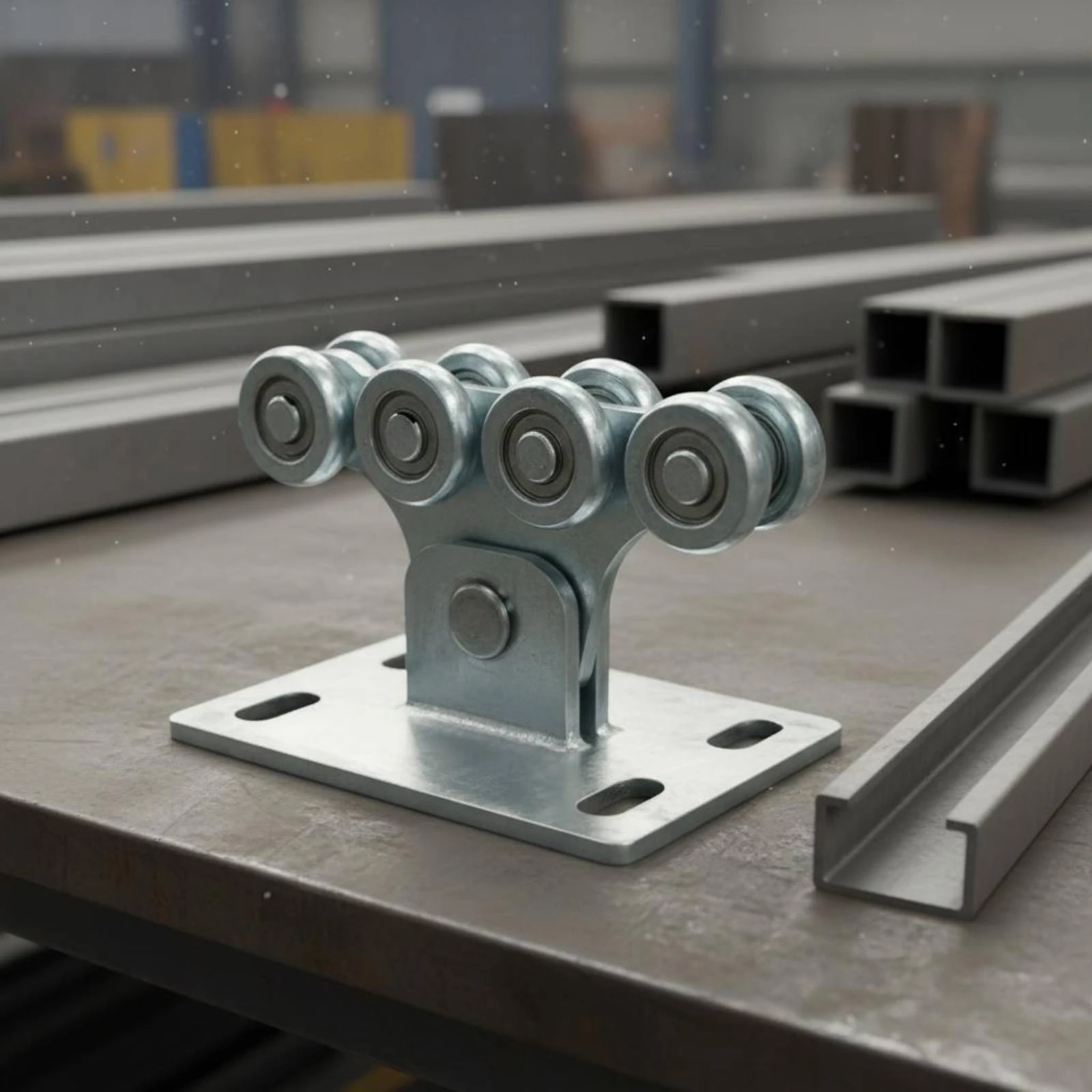 

Track Roller Assembly Wear Resistant Suspended Door Roller Sliding Door Wheel Replacement Long-Lasting Hardware Silver
