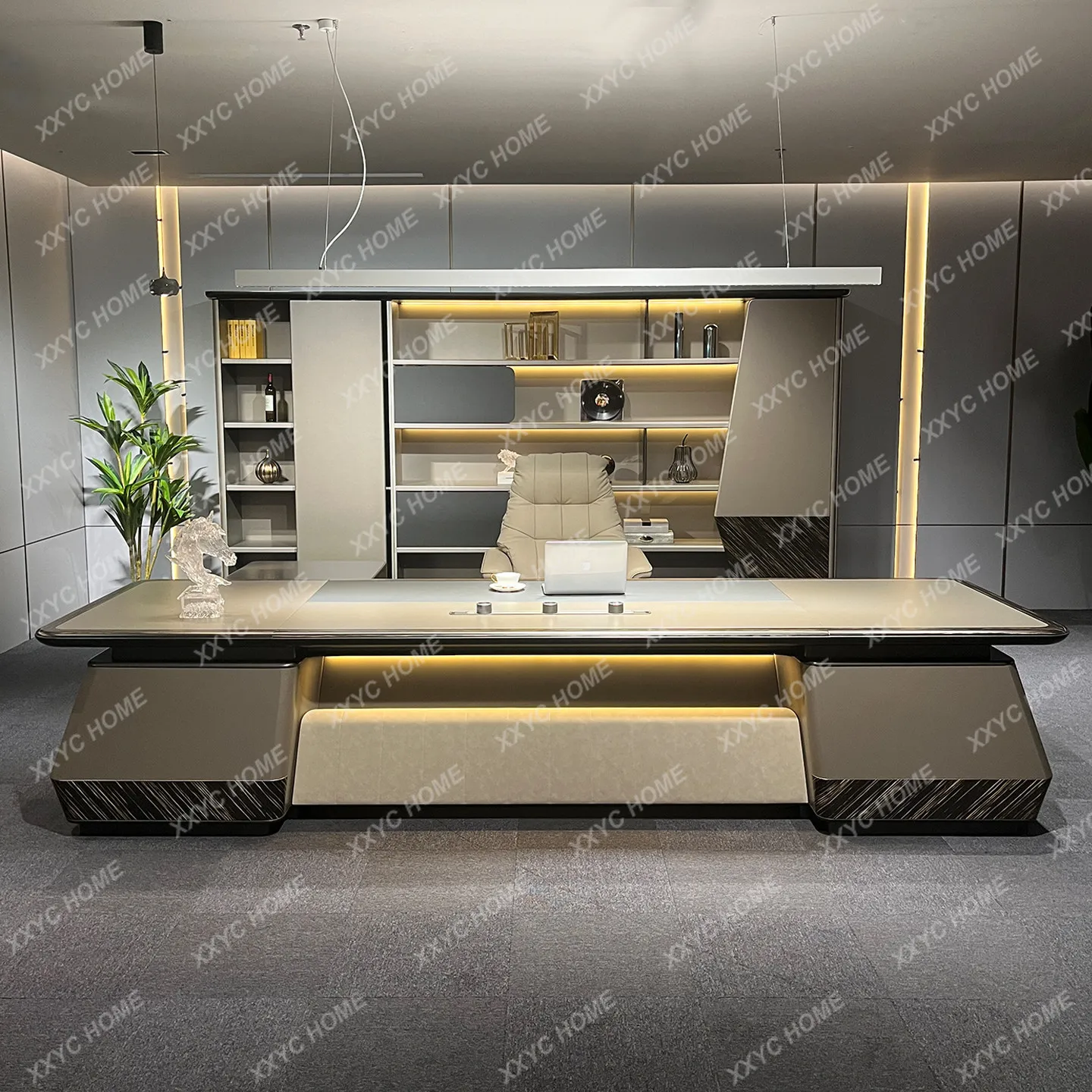 Office boss table high-end light luxury high-end desk
