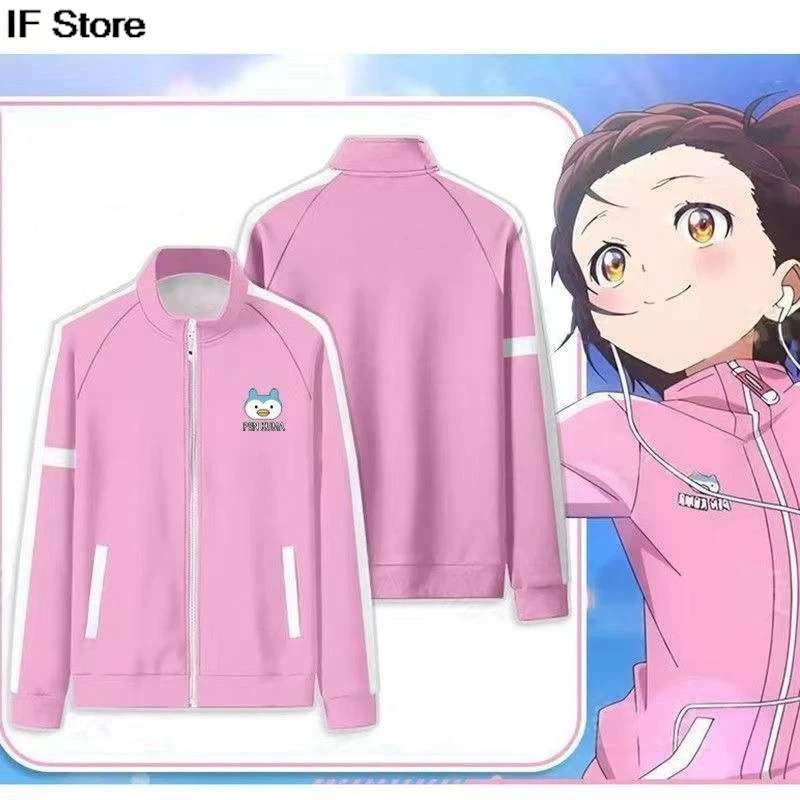 

Толстовка на молнии Medalist Inori Yuitsuka для косплея, 3D-куртка для мальчиков и девочек, Y2K, мужская и женская толстовка на молнии в стиле Харадзюку, повседневная ветровка на молнии