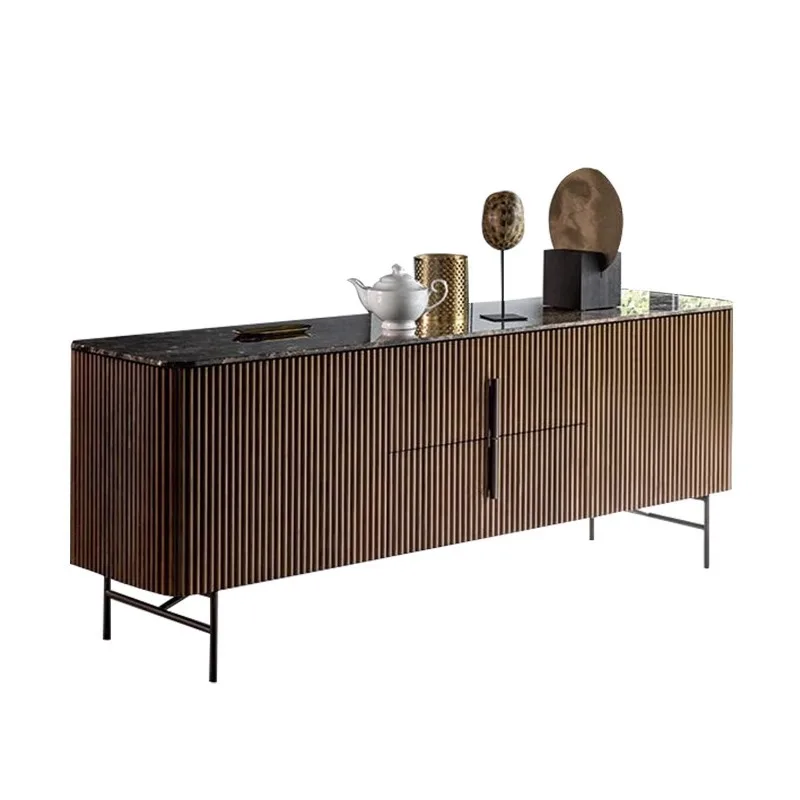 LTT Italian light luxury dining side cabinet modern simple living room storage decoration entrance cabinet