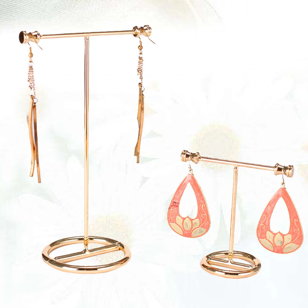 1Set Jewelry Display Rack Metal Organizer Necklace Earring Bracelet Holder Durable Vintage Storage Jewelry Display Rack